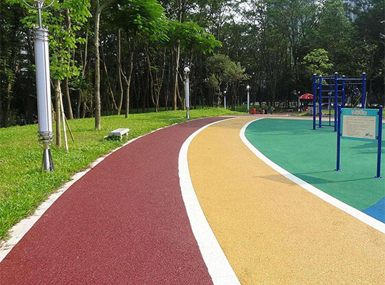 彩色透水混凝土路面